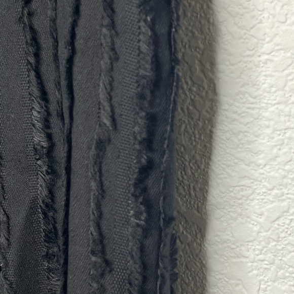 VERSACE dress mini black sleeveless sz 6 or EU 42 vertical texture - Picture 5 of 10